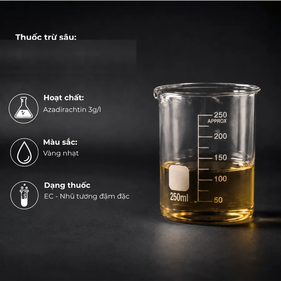 Mẫu Azadirachtin 3g/l · EC