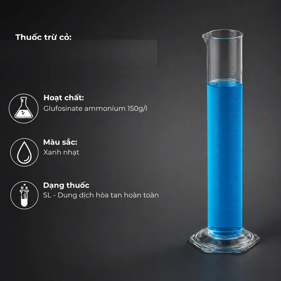 Mẫu Glufosinate ammonium 150g/L · SL