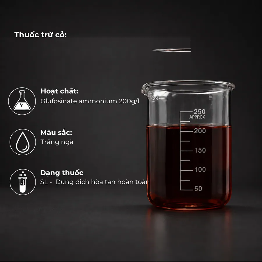Mẫu Glufosinate Ammonium 200g/l · SL