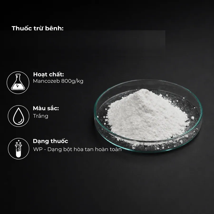 Mẫu Mancozeb 80%w/w · WP
