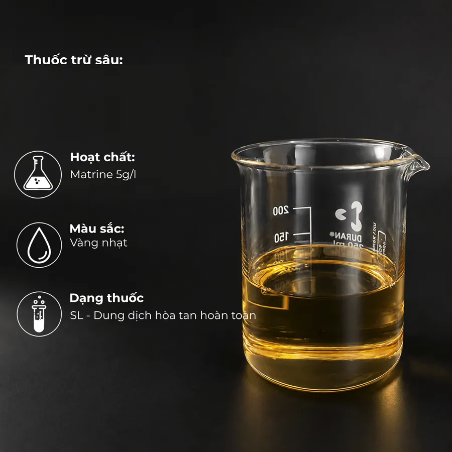 Mẫu Matrine 0,5%(w/v) · SL