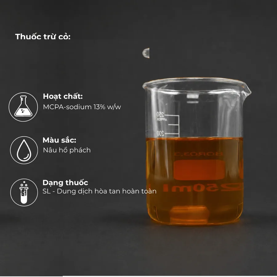Mẫu MCPA- SODIUM 13% W/W · SL