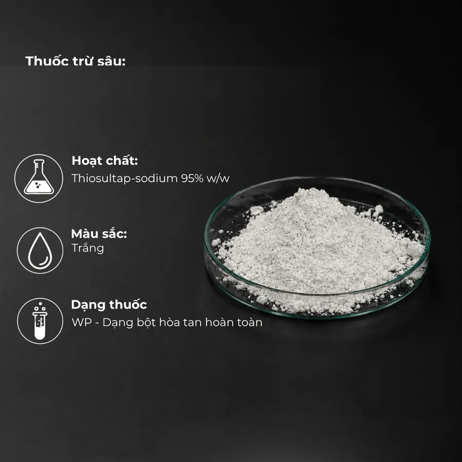 Mẫu THIOSULTAP - SODIUM 95% W/W · WP