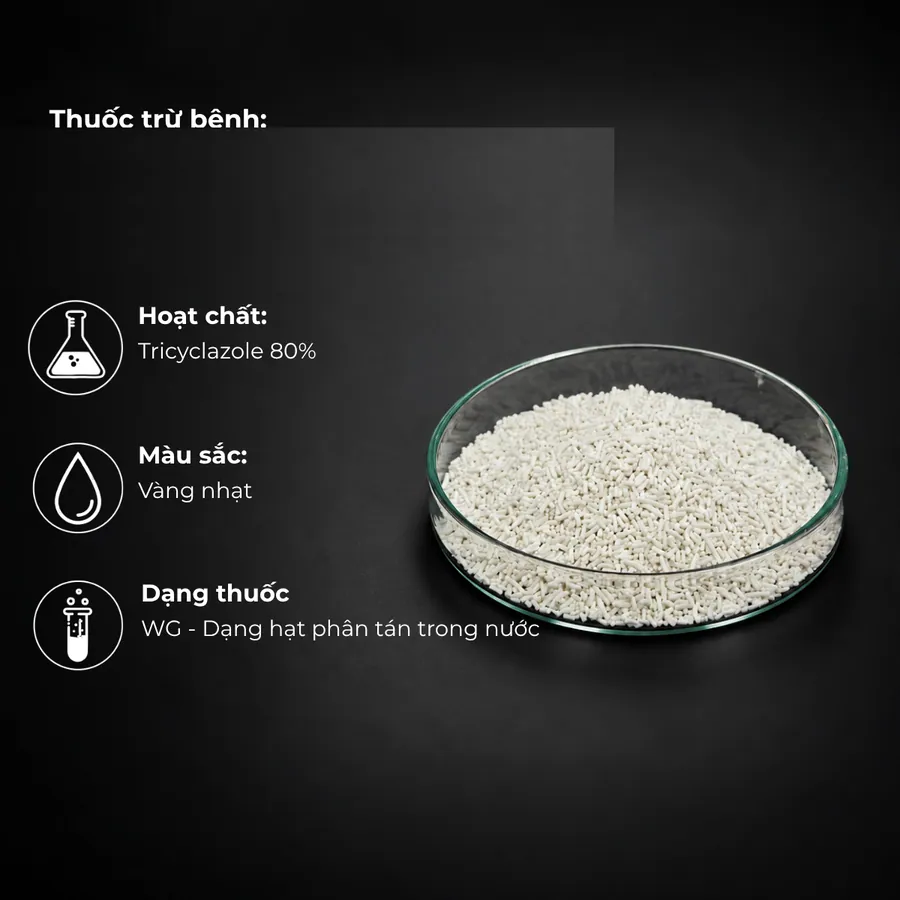 Mẫu TRICYCLAZOLE 80% W/W · WG